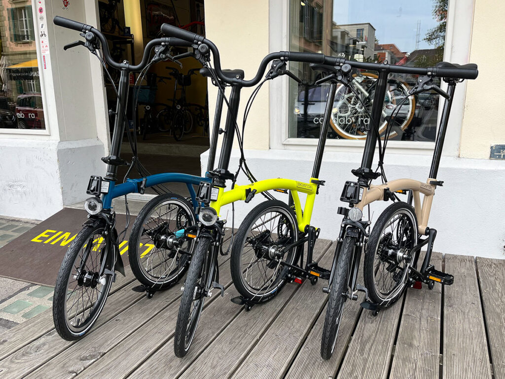 Brompton – Die neuen Farben sind da | Velokurierladen Bern